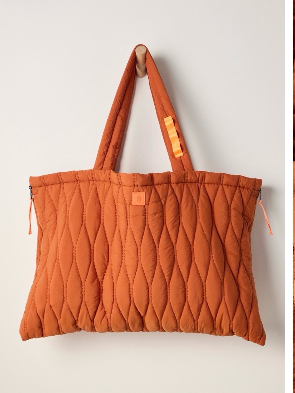 Free people Fold Out Blanket Tote Bag. NWT. Terracotta
